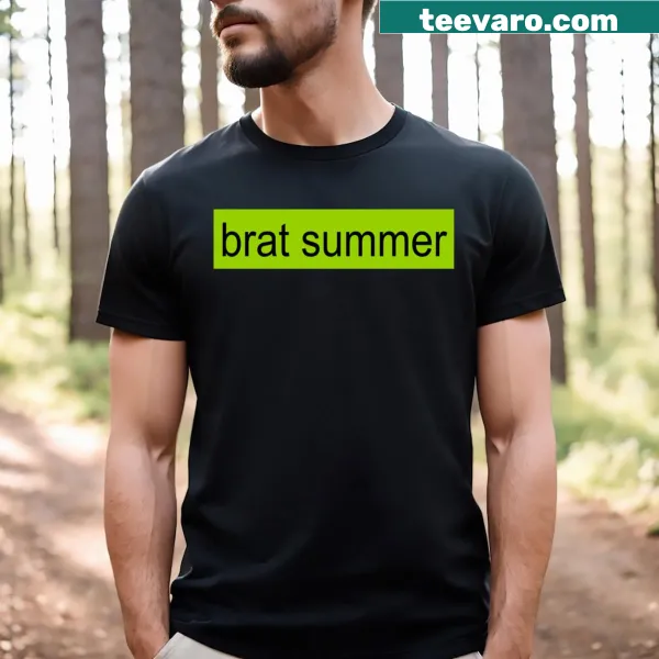 Charli XCX Brat Summer album cover banner T-shirt
