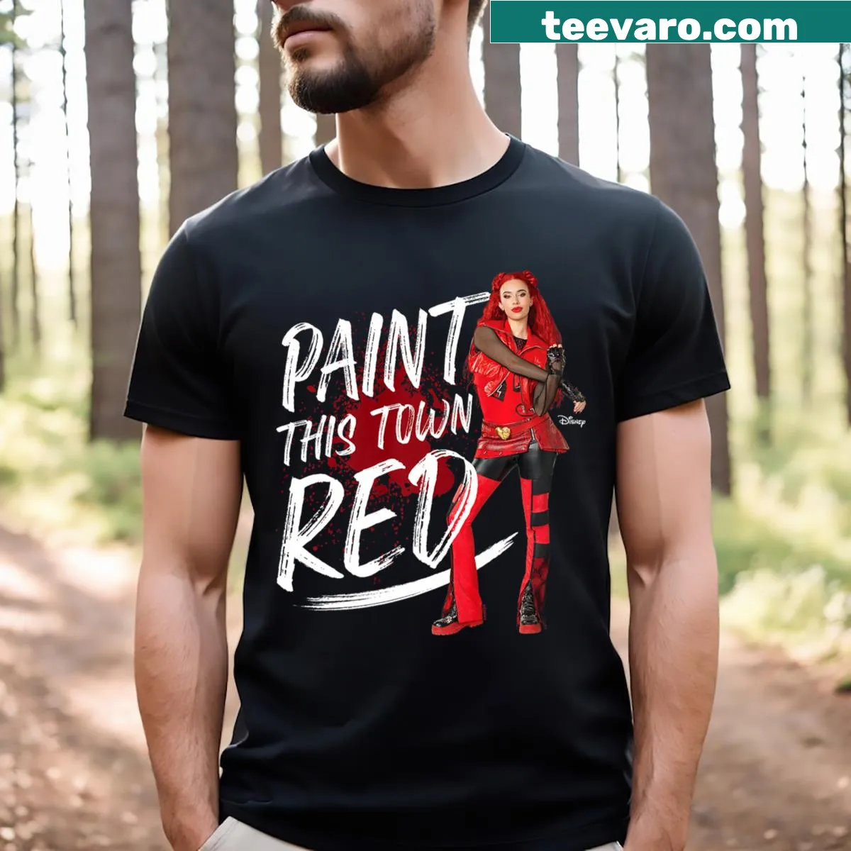 Inspirational Descendants-themed T-shirt with motivational text — on a men's t-shirt