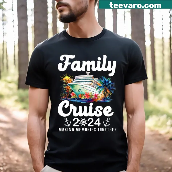 Family vacation T-shirt with cruise theme for 2024