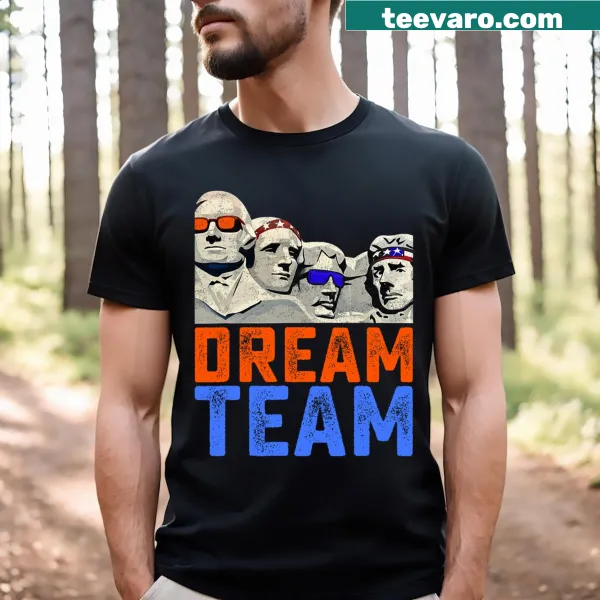 Funny 4th of July T-shirt featuring Mount Rushmore presidents