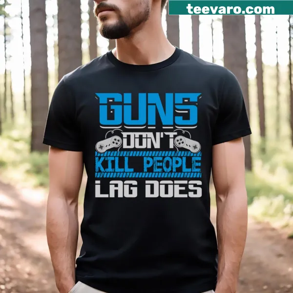 Funny t-shirt for gamers with a playful gaming-related saying.