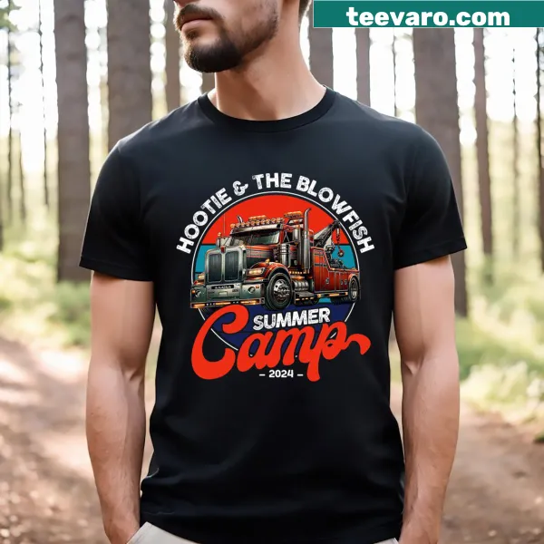 Vintage Hootie And The Blowfish T-shirt with summer camp graphic