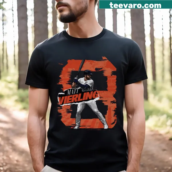 Sporty t-shirt featuring Matt Vierling and Detroit Rough design