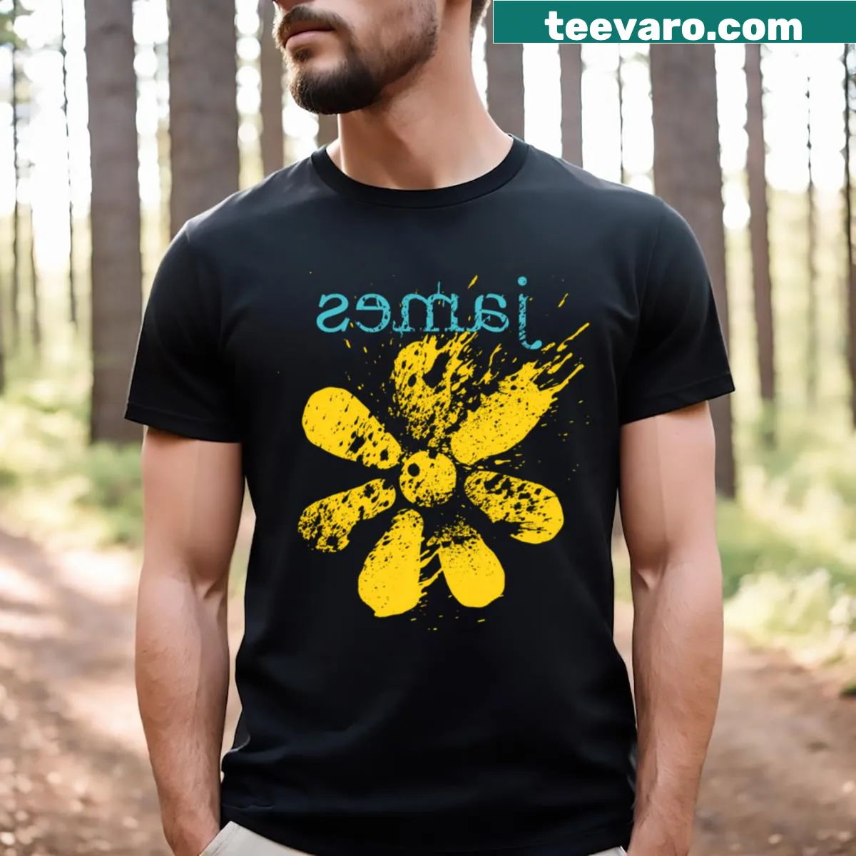 Bold typography Mind Blowing James T-shirt — on a men's t-shirt