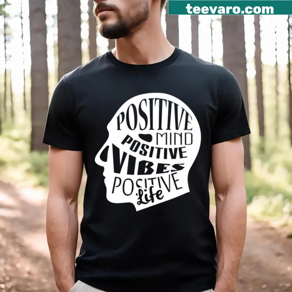 Positive message typography design on a T-shirt