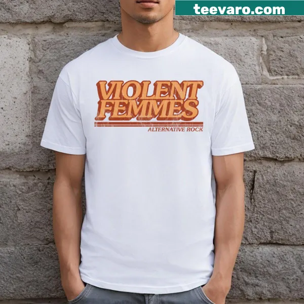 Vintage-inspired T-shirt featuring Violent Femmes graphic
