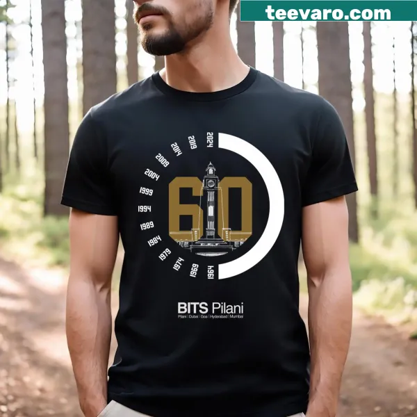 Illustrated tee for Bitsians Day with playful graphics