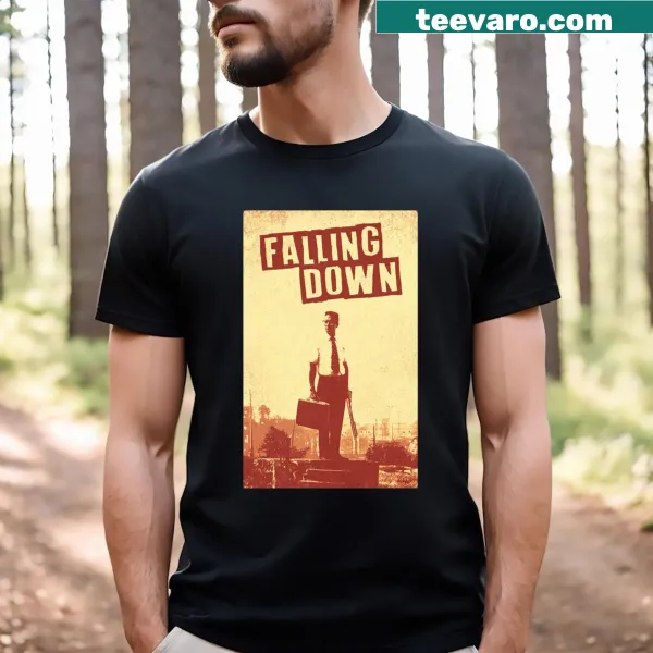 Sarcastic t-shirt with the phrase 'Falling Down' printed boldly