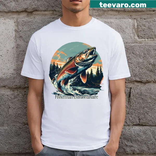 Fisherman-themed T-shirt celebrating fishing lifestyle
