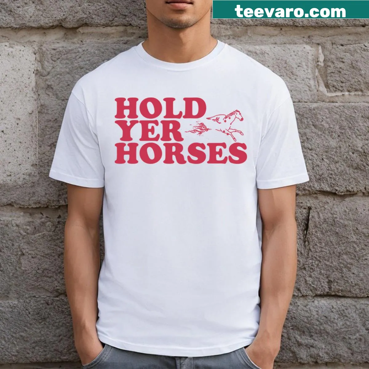 Vintage-style cowgirl T-shirt with Western graphic — on a men's t-shirt