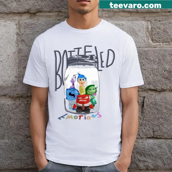 T-shirt inspired by 'Inside Out 2' featuring characters and emotions