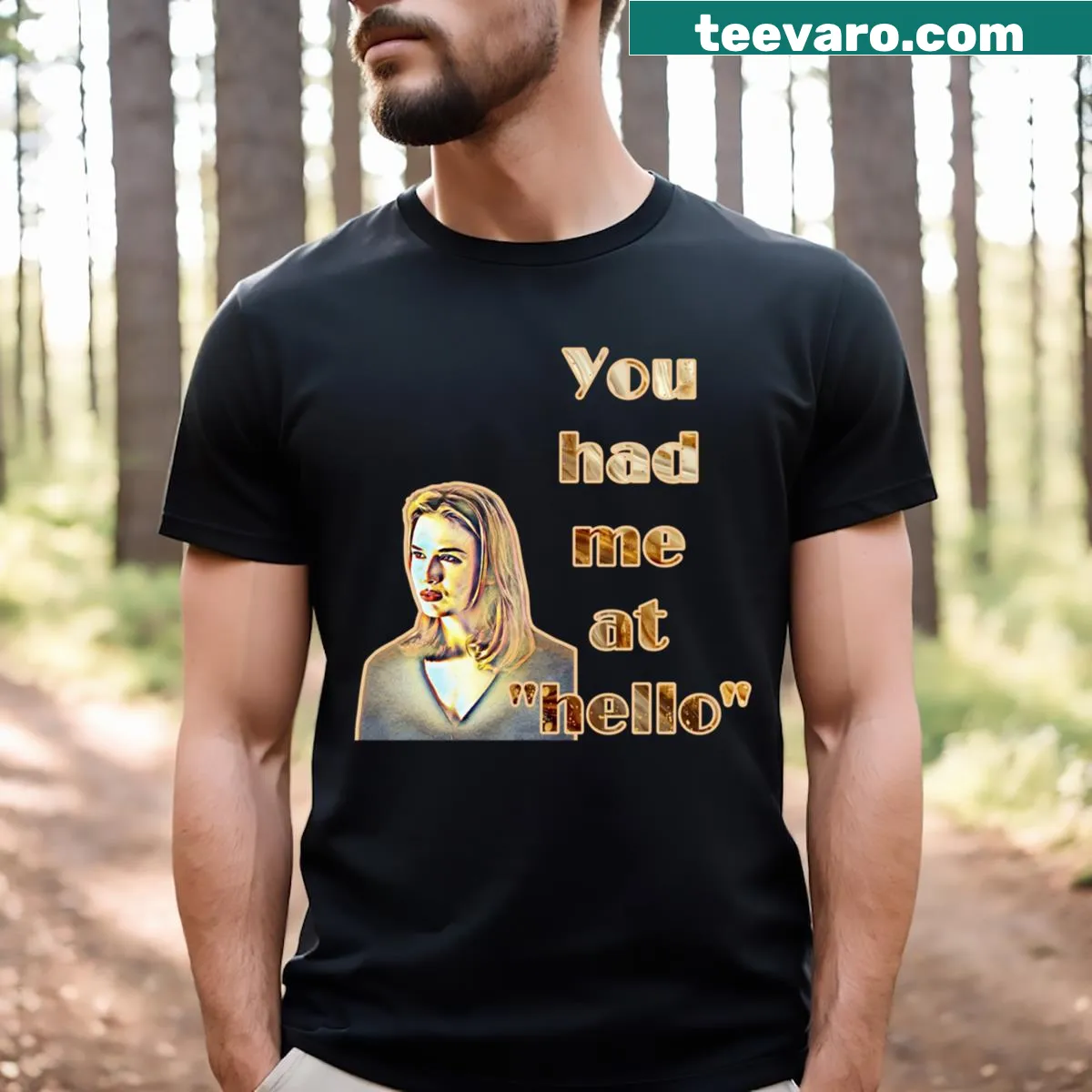 Jerry Maguire T-shirt featuring a memorable quote from the film. — on a men's t-shirt