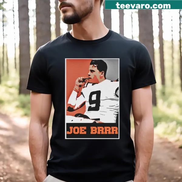Sporty typography tee featuring Joe and number 9