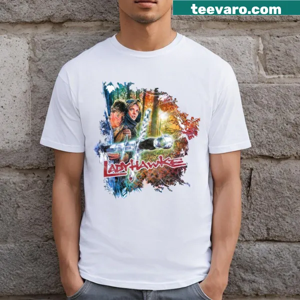 Vintage-style T-shirt inspired by the 80s movie Ladyhawke.