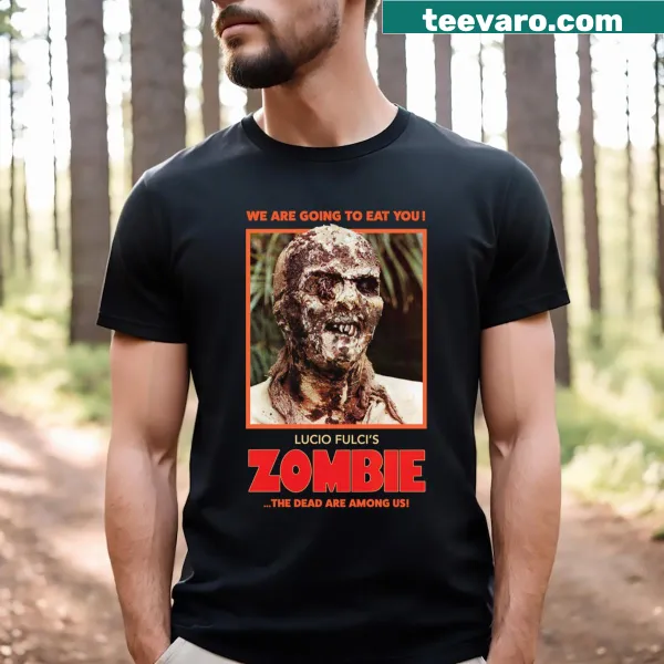T-shirt featuring graphic inspired by Lucio Fulci's zombie films.