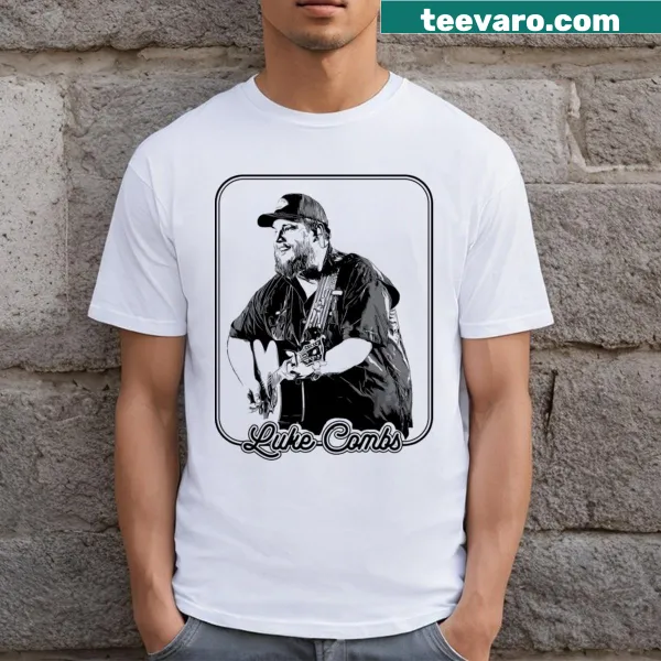 Psychedelic T-shirt inspired by the music of Luke Combs.