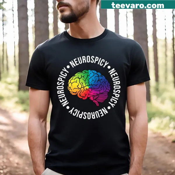 Typography shirt with the word 'Neurospicy' promoting inclusivity