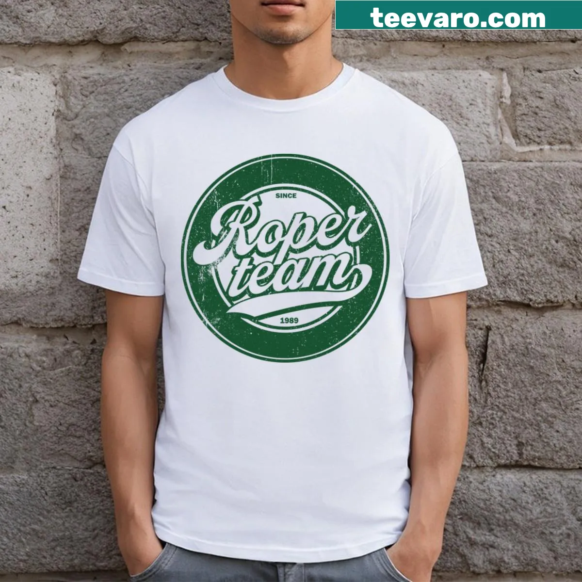 Illustration of Roper Team from Seinfeld on a t-shirt — on a men's t-shirt