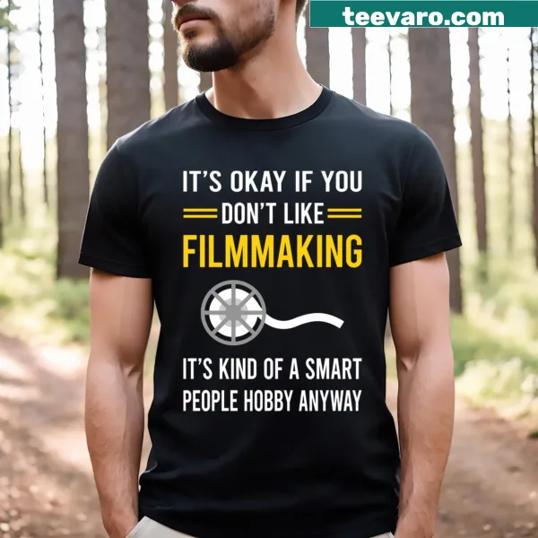 T-shirt featuring typography celebrating filmmaking and filmmakers