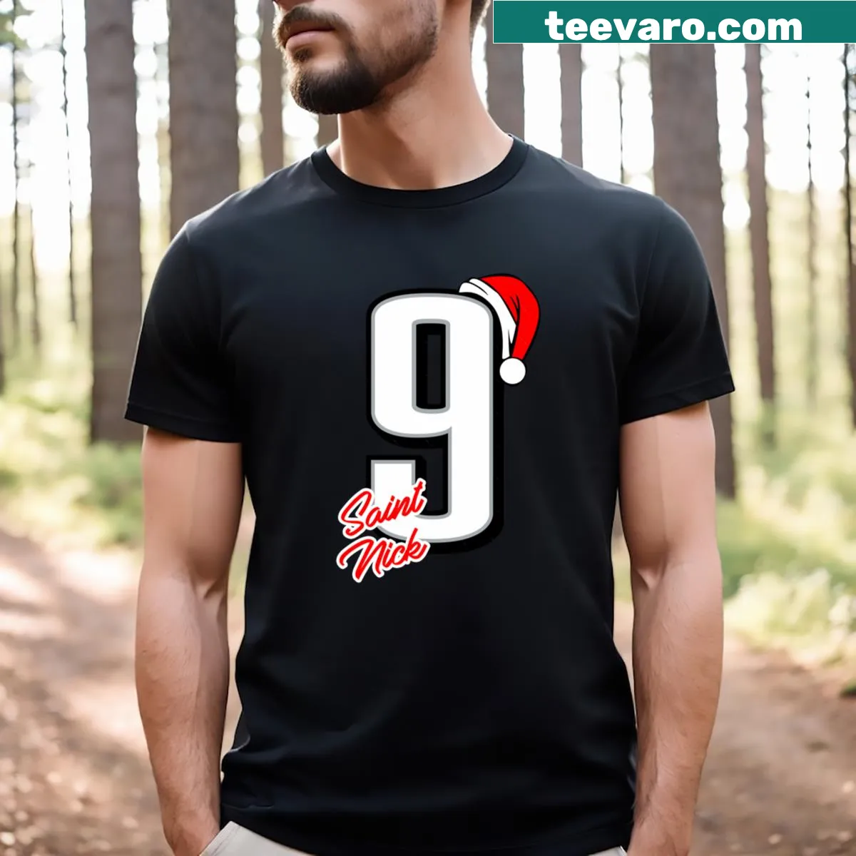 Bold typography t-shirt celebrating Nick Foles — on a men's t-shirt