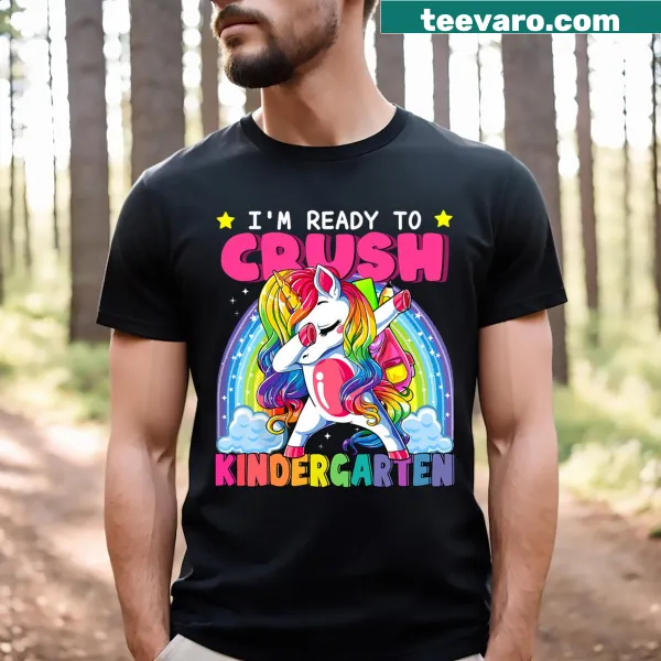 Cute unicorn kindergarten t-shirt for kids
