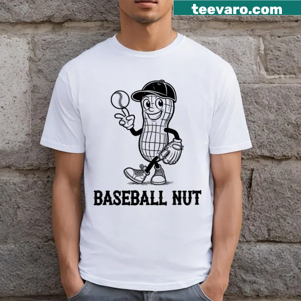 Retro peanut baseball mom graphic T-shirt