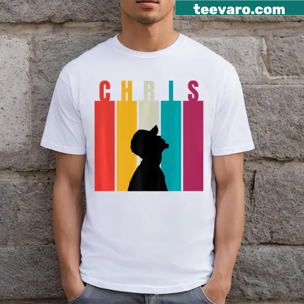 Personalized Chris 2024 T-shirt featuring the name Chris in bold typography
