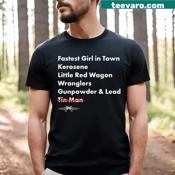Bold T-shirt featuring the phrase 'Fight Songs' prominently displayed