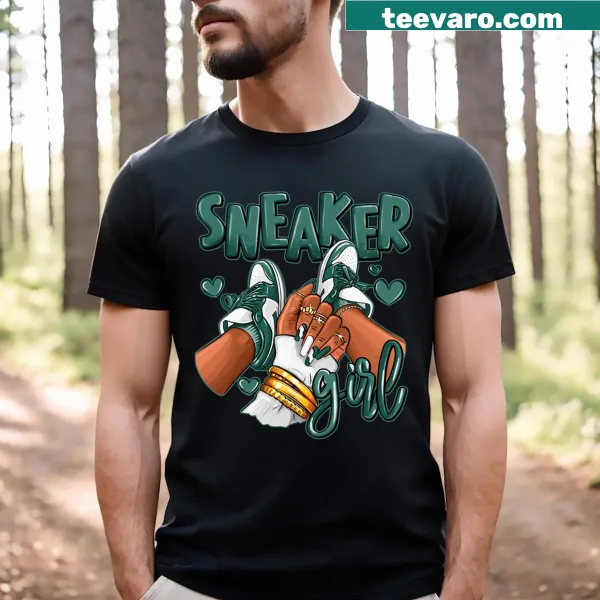 Men's t-shirt featuring a girl with an Afro hairstyle in a modern design