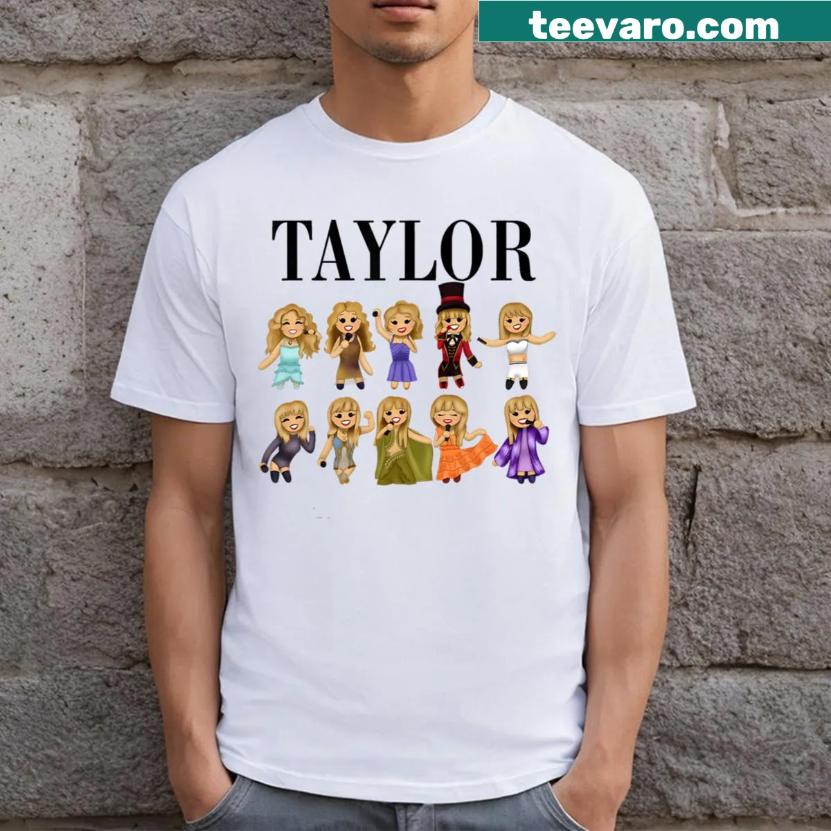 Personalized birthday t-shirt with retro 'Taylor' text — on a men's t-shirt