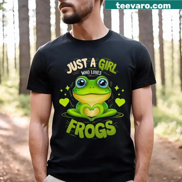 T-shirt with a humorous frog illustration and text for frog lovers