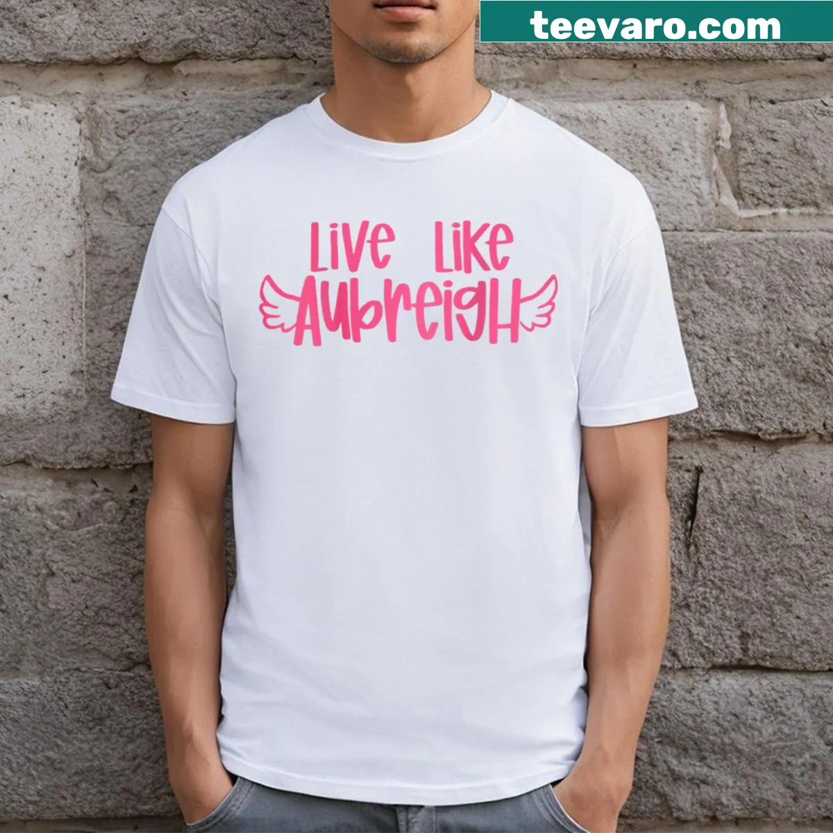 Inspirational two-sided shirt with positive message about living life. — on a men's t-shirt