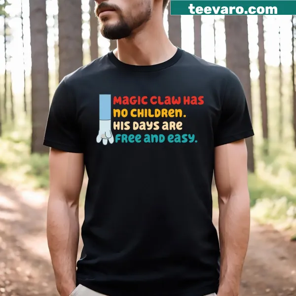 Funny cartoon T-shirt about fatherhood with humorous phrase.