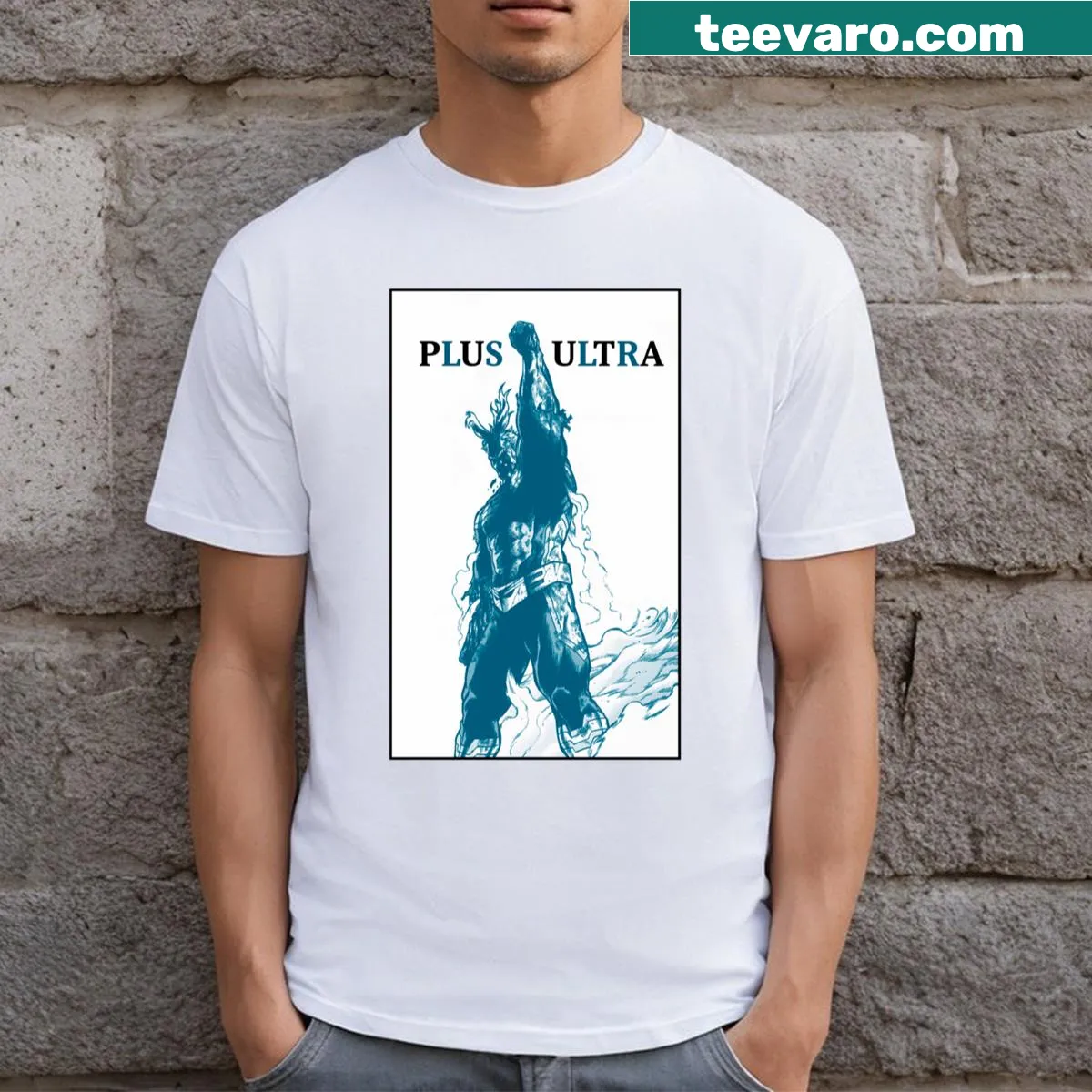 All Might T-shirt featuring a bold illustration of the character — on a men's t-shirt