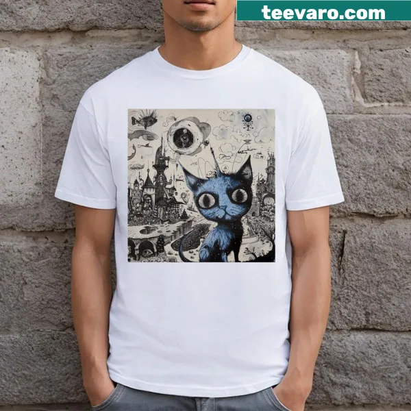 Surreal graphic T-shirt featuring dreamlike and bizarre designs