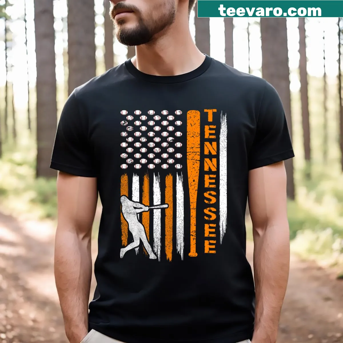 Vintage-style Tennessee T-shirt for kids and adults — on a men's t-shirt