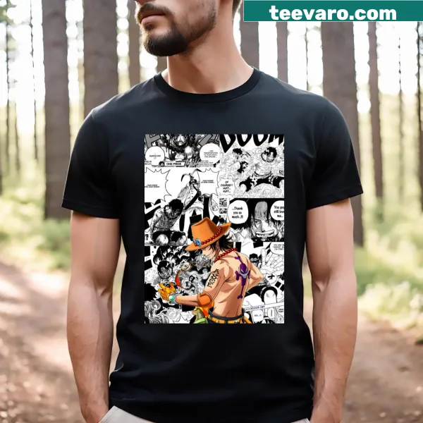 Minimalistic Ace text design on a casual t-shirt