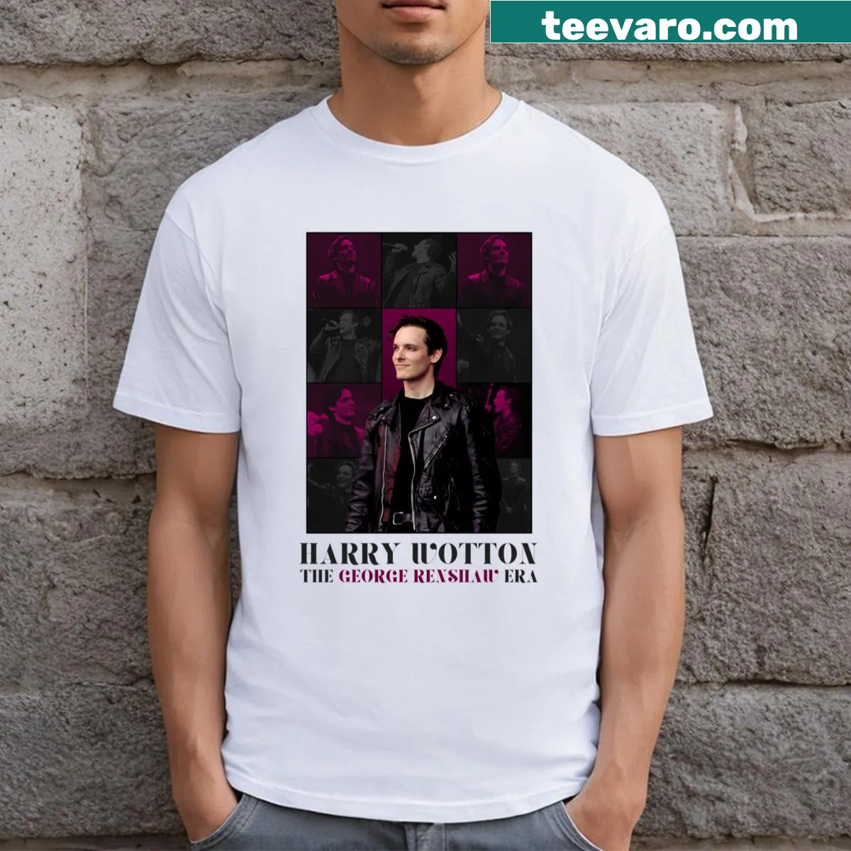 Illustrative T-shirt featuring fantasy themes inspired by Harry Potter — on a men's t-shirt