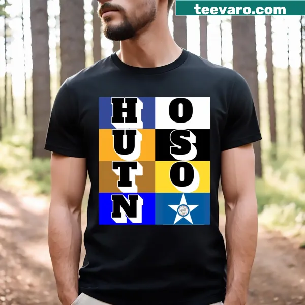 Stylish typography design T-shirt celebrating Houston