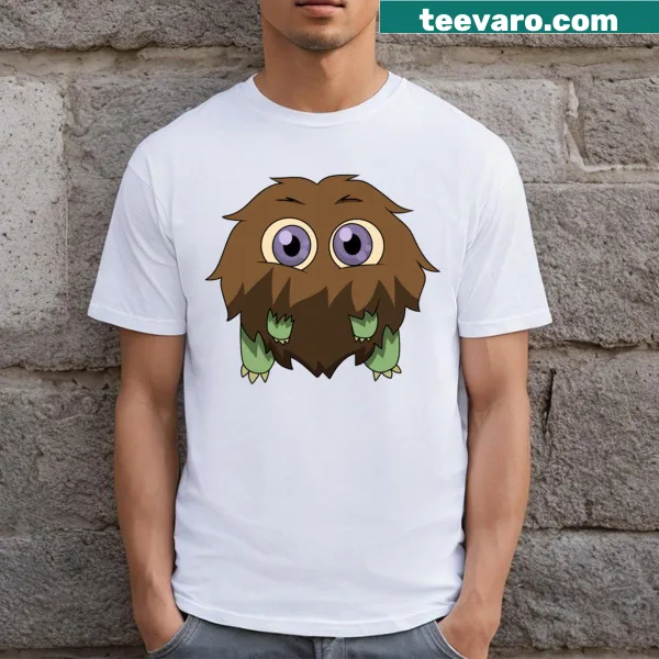 Cartoon graphic of Kuriboh on a t-shirt
