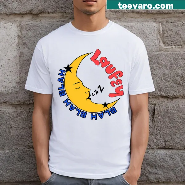Whimsical graphic of Laufey on a fantasy t-shirt