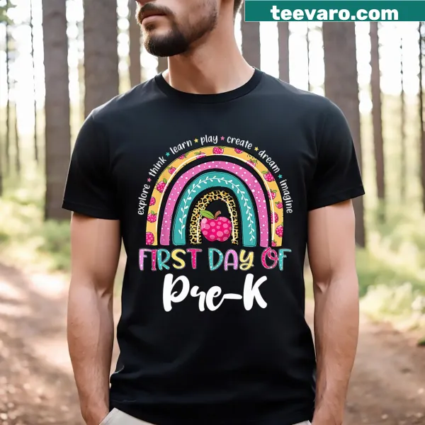 Kids T-shirt with 'Pre K Dude' text for preschoolers.