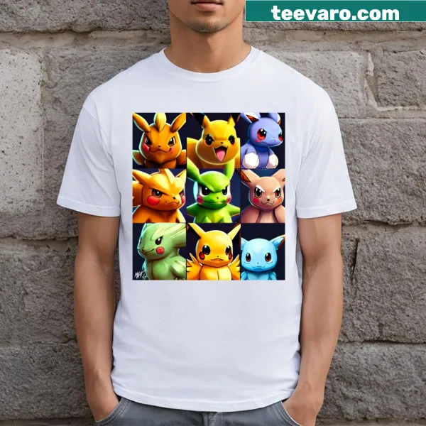 T-shirt featuring reimagined classic cartoon characters