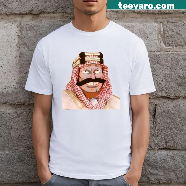 Illustration of Roger from Onepiece on a t-shirt