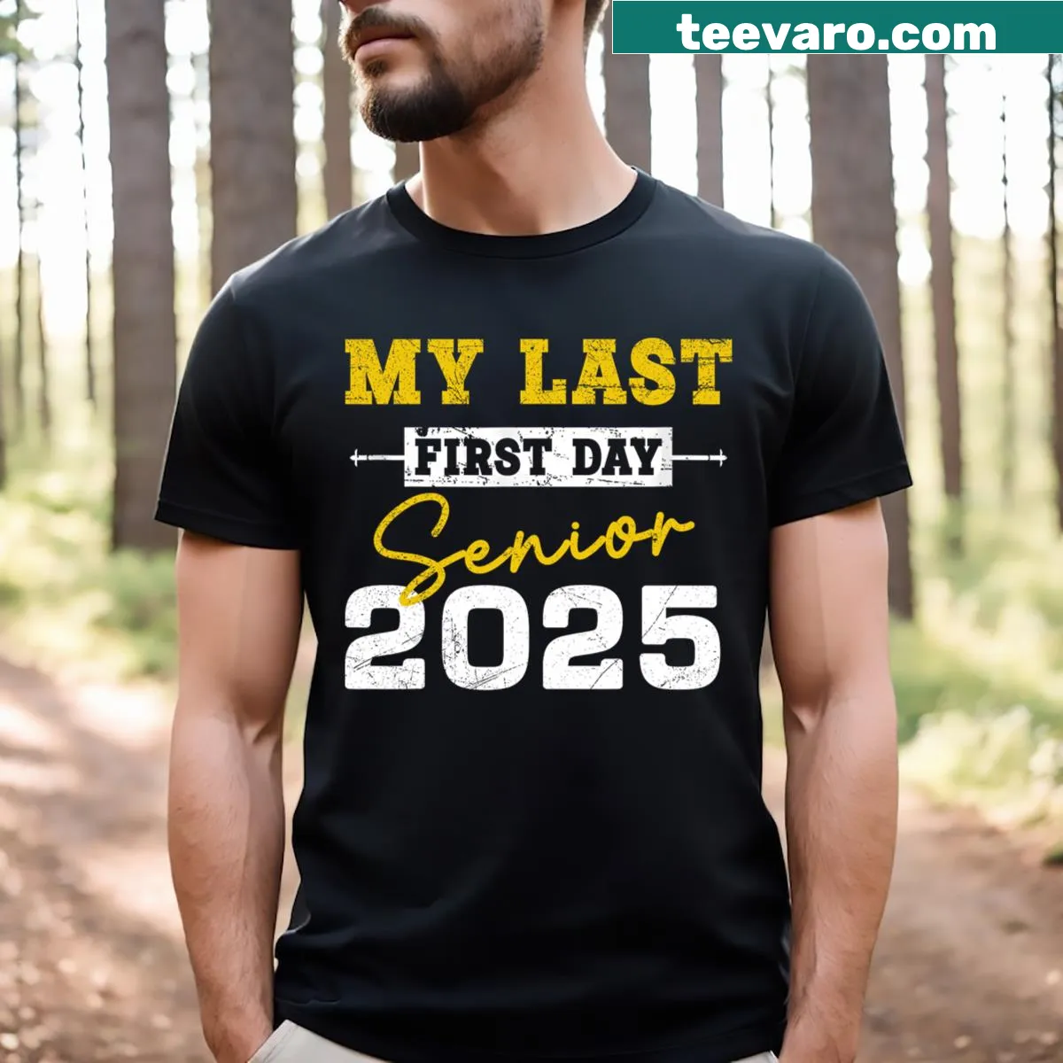 T-shirt to celebrate Senior year Class of 2025 — on a men's t-shirt
