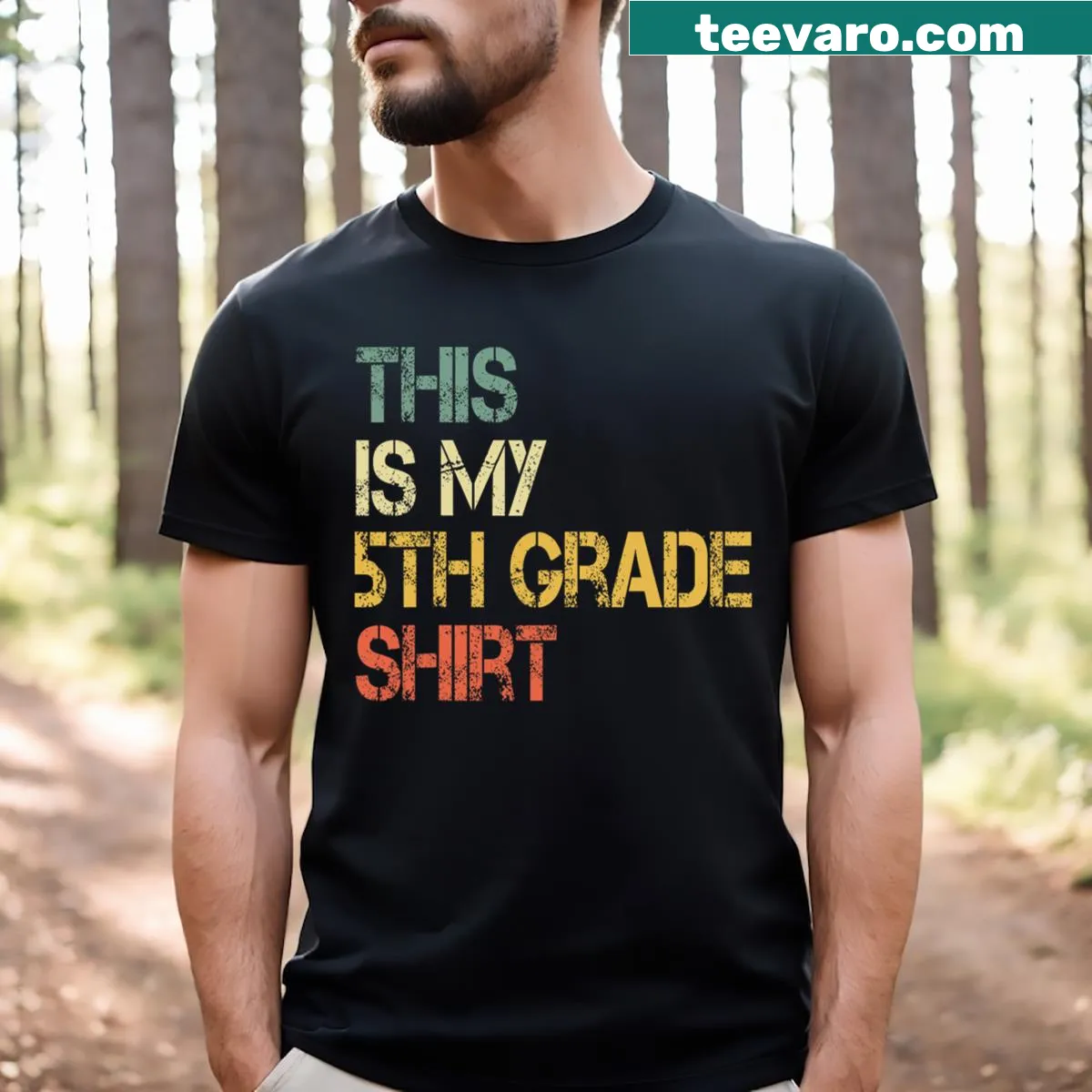 T-shirt for fifth grade teachers with a fun slogan — on a men's t-shirt