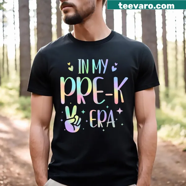 Playful tie-dye t-shirt inspired by preschool memories