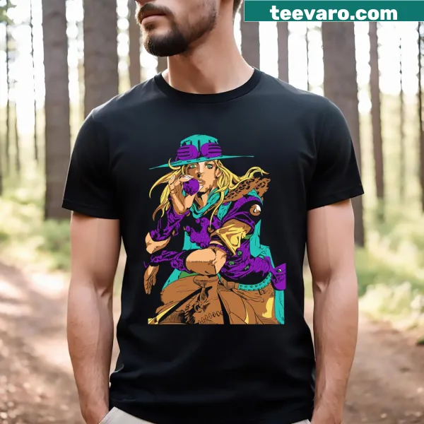 Vintage Jojo's Bizarre Adventure T-shirt featuring Steel Ball design