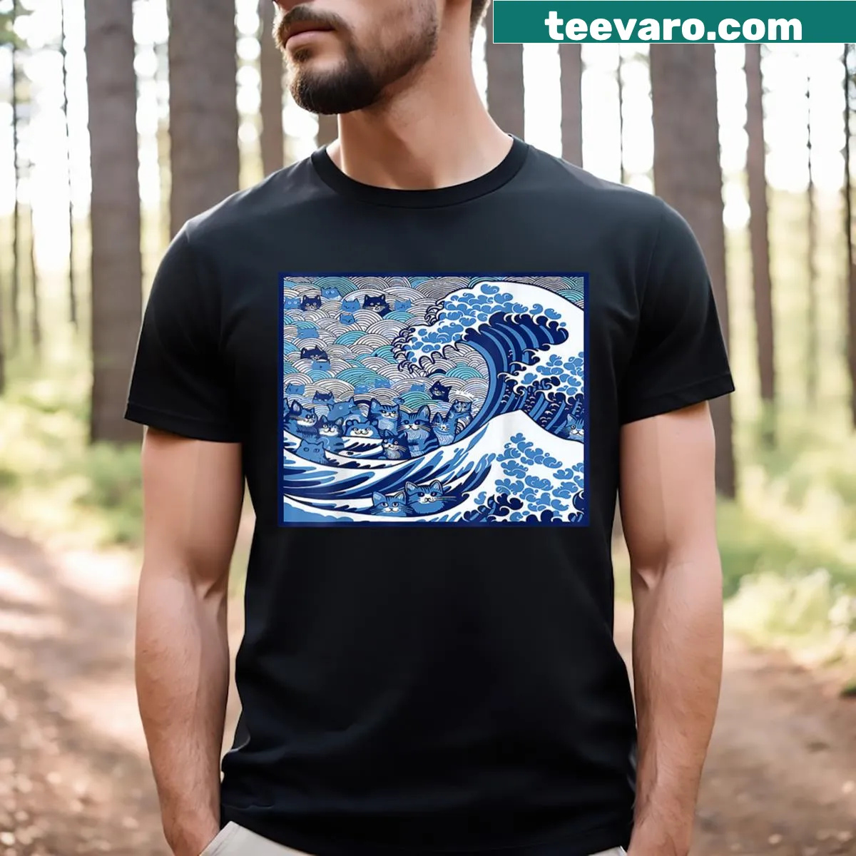 Genshin Impact shirt featuring Wriothesley banner art illustration — on a men's t-shirt