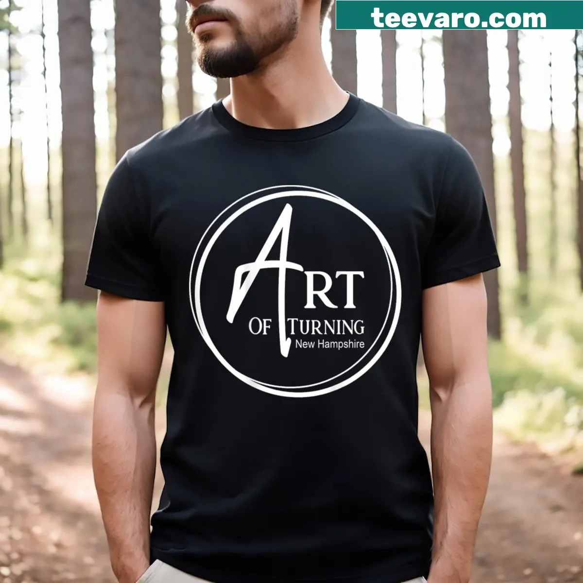 Support local artisans t-shirt with a bold statement design — on a men's t-shirt